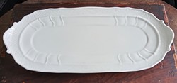 Hollóházi fehér Pannónia süteményes tál 39cm