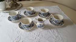 English onion pattern blue onion moth tea set