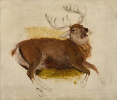 Henry landseer - dying stag - canvas reprint