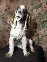 Dog porcelain sculpture