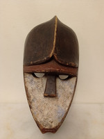 Antique african mask kwele ethnic group gabon africká maska 121 drums 35 4661
