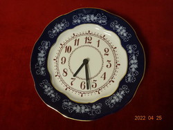 Zsolnay porcelain wall clock, pompadour ii, diameter 25.5 cm. He has! Jókai.