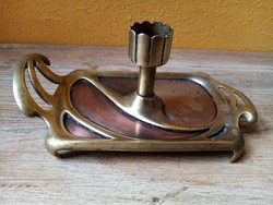 Protected "geschützt" Art Nouveau candlestick