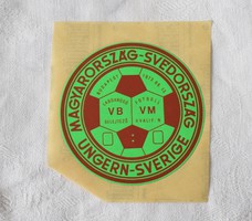 Retro sticker Hungary - Sweden World Cup Qualifiers Budapest June 13, 1973