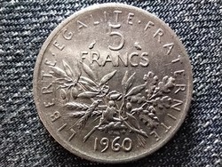 Franciaország .835 ezüst 5 Frank 1960 (id41688)