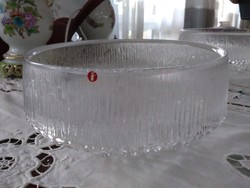 finn Littala jég üveg nagyméretű pogácsás tál