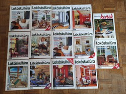 14 db Lakáskultúra magazin egyben 1998 és 1999 nem teljes évfolyamok
