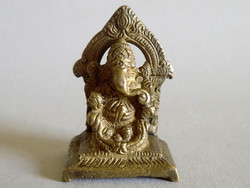 Old retro vintage antique brass copper metal mini miniature shepherd figurine sculpture for collectors