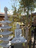 Rare Balinese ornate stone buddha feng shui antifreeze artificial stone statue