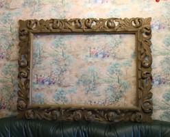 Joseph Pfeiffer / born: 1897 / antique picture frame carved by woodcarving artist 130 x 100 cm