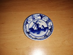 Kézzel festett Holland porcelán mini tányér 5,8 cm (1/p)