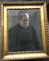Gallé Tibor.  Egy asszony portréja. 1921.