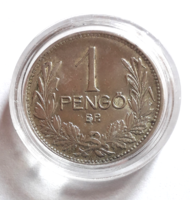 1926 . évben kiadott ezüst 1 koronás....
