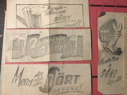 Beer advertising on 11 1950 toto coupons !!!