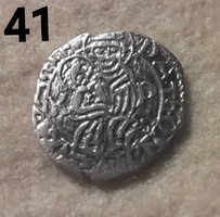 Hunyadi mattress denarius k-p / rosette ag silver