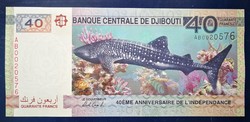Dzsibuti 40 Francs 2017 Unc