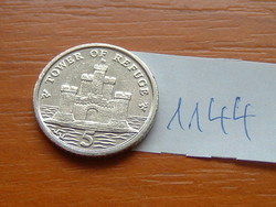 MAN SZIGET 5 PENCE 2007 PM AA, Réz-nikkel, (Tower of Refuge) #1144