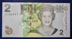 Fiji 2 Dollars 2011 Unc