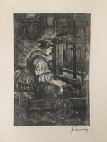 Jenő Remsey etching