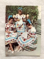 Régi  Kalocsai népviselet  képeslap