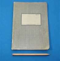 Századelős kockás füzet, irka (Rigler József Papírneműgyár cca 1900)