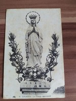 Régi képeslap, Lourdes, A koronás szűz