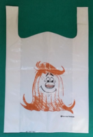 Pom pom Pannónia Filmstúdió, retro reklámtáska, szatyor, mesefigurás nylon táska,