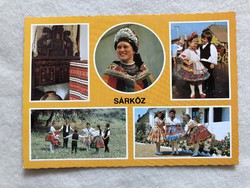 Régi Sárközi népviselet  képeslap