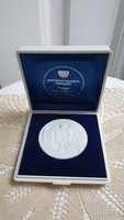 Meissen white bisquit porcelain coin