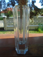 Brutally serious and weight Scandinavian Costa early crystal vase serious weight height: 22 cm