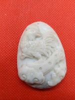Jáde kakas medál, amulett Kínai horoszkóp 1957, 1969, 1981, 1993, 2005, 2017