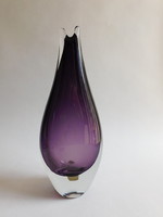 Sommerso glass vase - bohemia glass