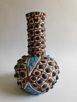 Király retro kerámia iparművész váza 20 cm