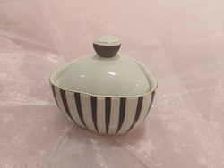 Art deco raven house hand painted bonbonier / sugar bowl