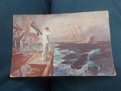 I világháborús képeslap von műcke kapitány elsüllyeszti az ayesha hajót