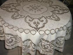 Wonderful special openwork baroque oval lace tablecloth