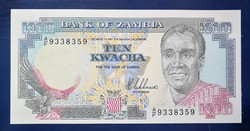 Zambia 10 kwacha 1989 unc