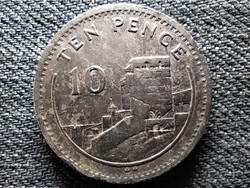 Gibraltár II. Erzsébet Mór vár 10 penny 1990 (id48907)