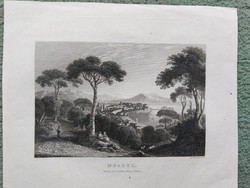 Naples, (Naples in Italy). Original steel engraving, 1838 publisher: gottlieb haase söhne