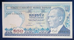 Törökország 500 Líra 1984 Unc