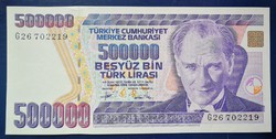 Törökország 500000 Líra 1994 Unc