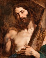 Van Dyck - A keresztet hordozó Krisztus - reprint