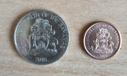 Bahama szig. 25 és 1 cent (2015)