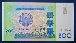 Üzbegisztán 200 Cym 1997 Unc