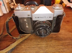 Zenit-b camera with case