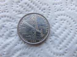 Portugália ezüst 20 escudo 1966