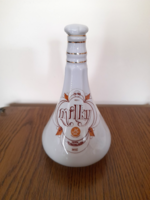 Hollóházi porcelán Milky likőrös üveg butélia
