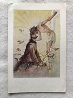 Antik vallásos képeslap - Márton Lajos