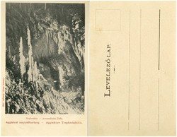 Régi képeslap - Aggteleki cseppkőbarlang