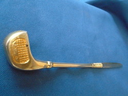 Very large decorative letter opener - golf knife depicting gold steel